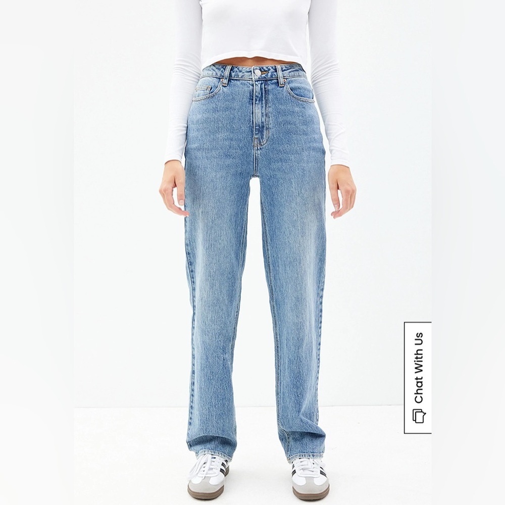 Pacsun Stretch Medium Indigo Dad Jeans size 9 runs big - Picture 2 of 15